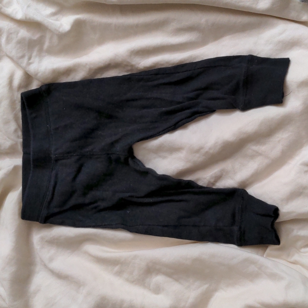 $5/5 Black Cotton Pants 6-9mon